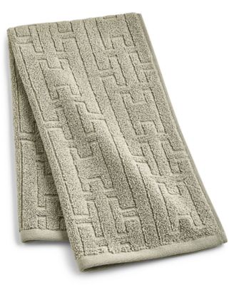Sculpted Chain-Link Hand Towel, 16" x 30"