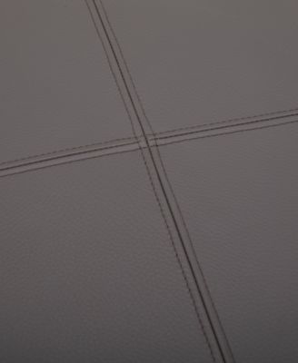 Nierling Leather Ottoman, Exclusively at Macy's