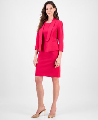 Le Suit - Women's Shawl-Collar Jacket & Sleeveless Dress Suit