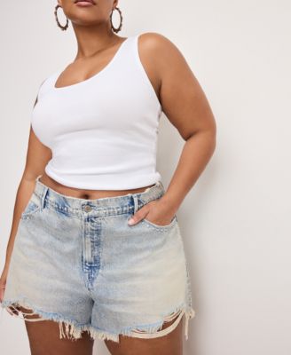 Women's Good 90's Studded Denim Shorts, Regular & Plus Size