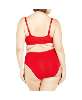 Plus Size Smooth & Chic Front Close Cotton Push Up Bra