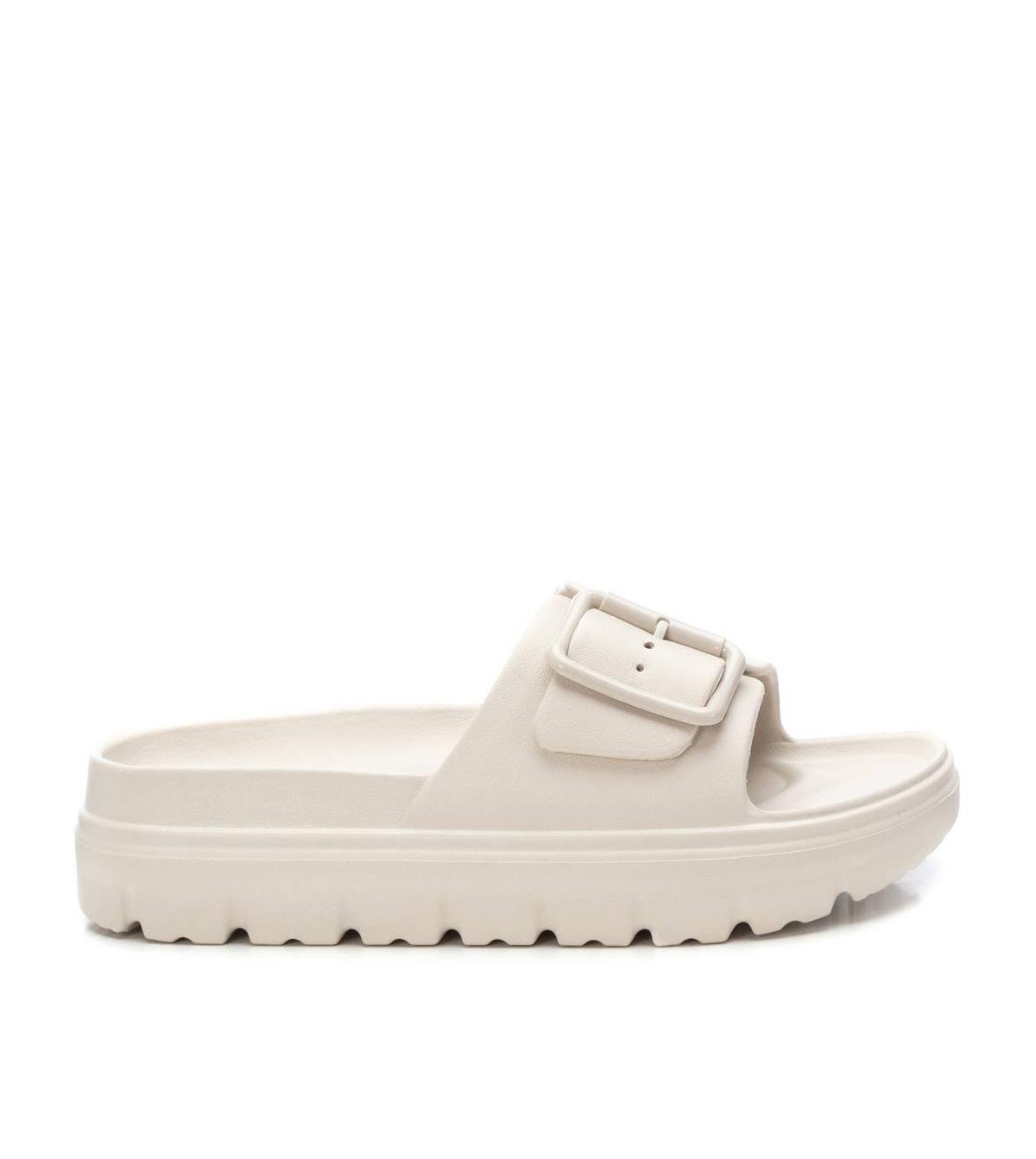 Women's Pool Side Slide Sandals Refresh By Xti - Beige