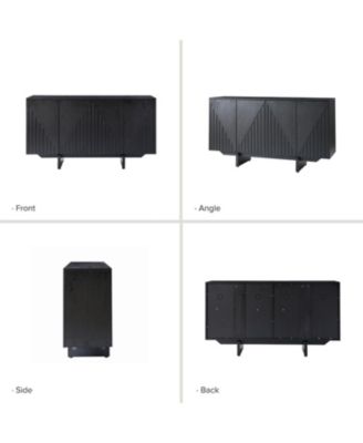 Modern Adamo 58"Wide 4 door Wood Sideboard