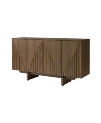 Modern Adamo 58"Wide 4 door Wood Sideboard