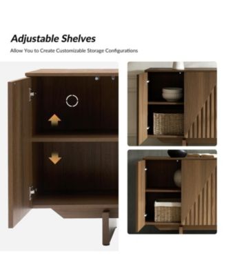 Modern Adamo 58"Wide 4 door Wood Sideboard