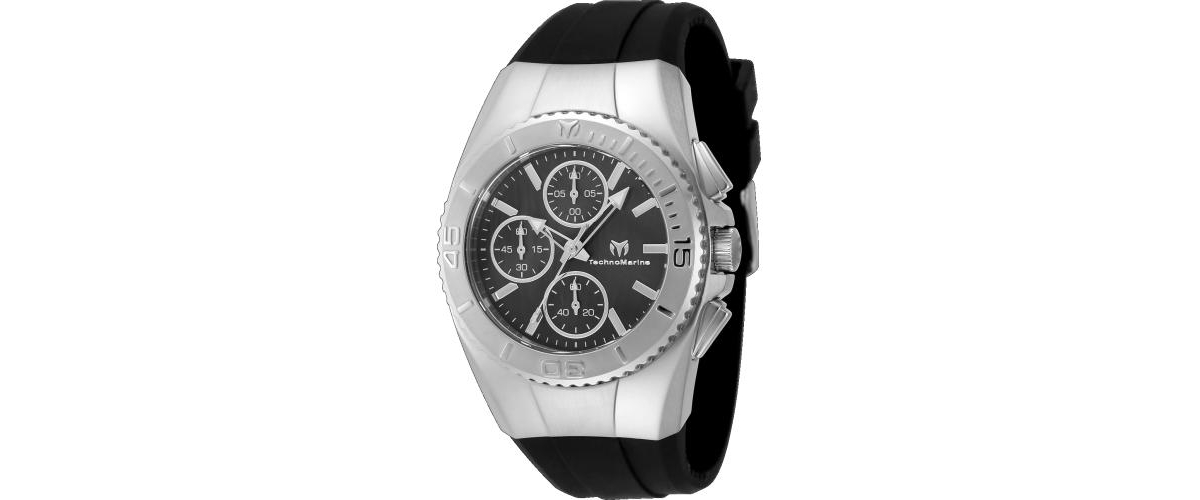 Techomarine Women's Tm-124033 Cruise Original Quartz Chronograph Black Dial Watch - Black