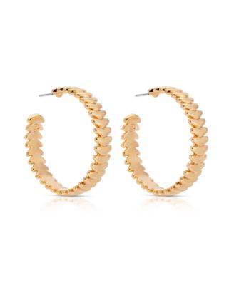 Large Metal Moderna Hoops