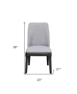 Linen Upholstered Dining Chairs Set of 2 for Dining Room Table or Seating Area