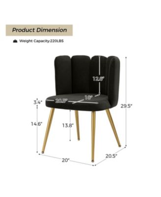 Contemporary Juan Side Chair with Tufted Back