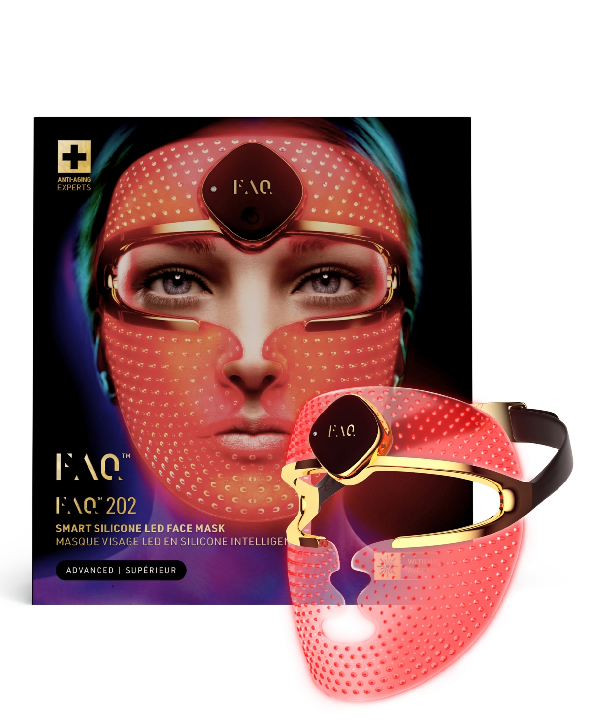 Foreo Faq 202 Wireless Silicone Led + Near-infrared Face Mask In Transparent