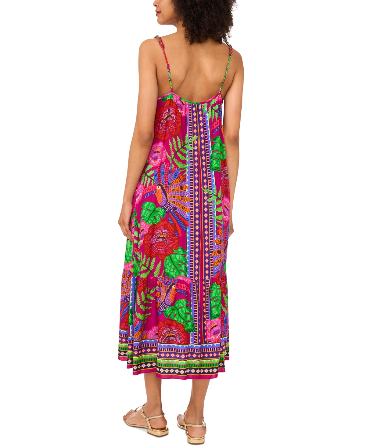 Vince Camuto Braid Trim Maxi Dress