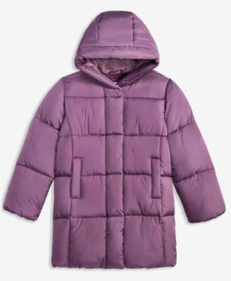 Big Girls Box Quilt Stadium Jacket