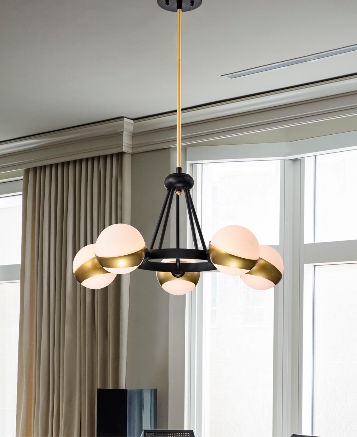 Home Accessories 23" Melite 5-light Indoor Chandelier
