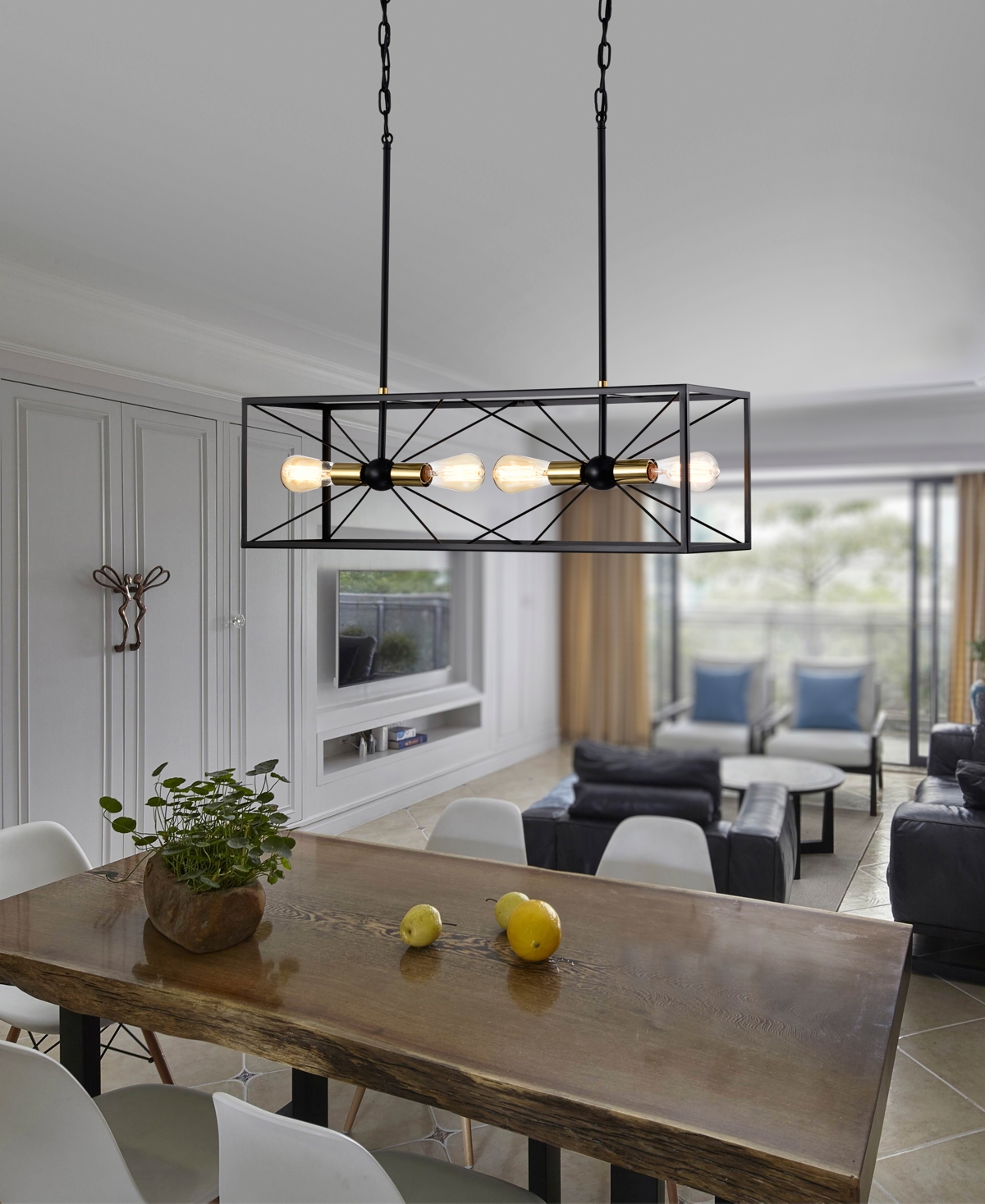 Home Accessories 32" Judith 4-light Indoor Chandelier