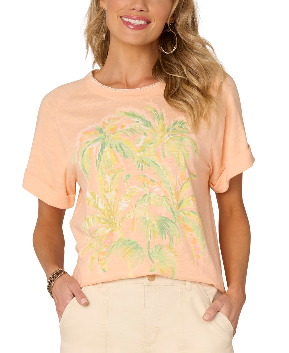 Women's Embroidered Graphic T-Shirt - Sh Sherber