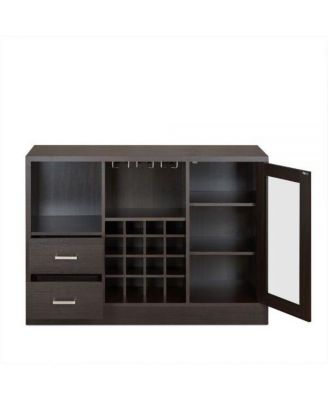 Solid Wood Frame with Five Shelves and Two Drawers – Durable Storage Unit for Home or Office