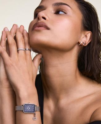 Women's Analog Silver Tone Stainless-Steel Watch, 20mm