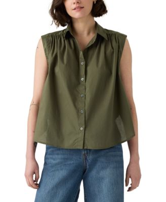 Levi's - Women's Gracen Cotton Button-Front Blouse