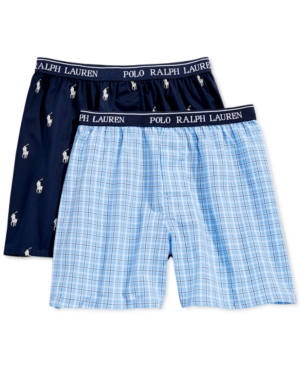 image of Polo Ralph Lauren 2-Pk. Printed Boxers, Little Boys & Big Boys