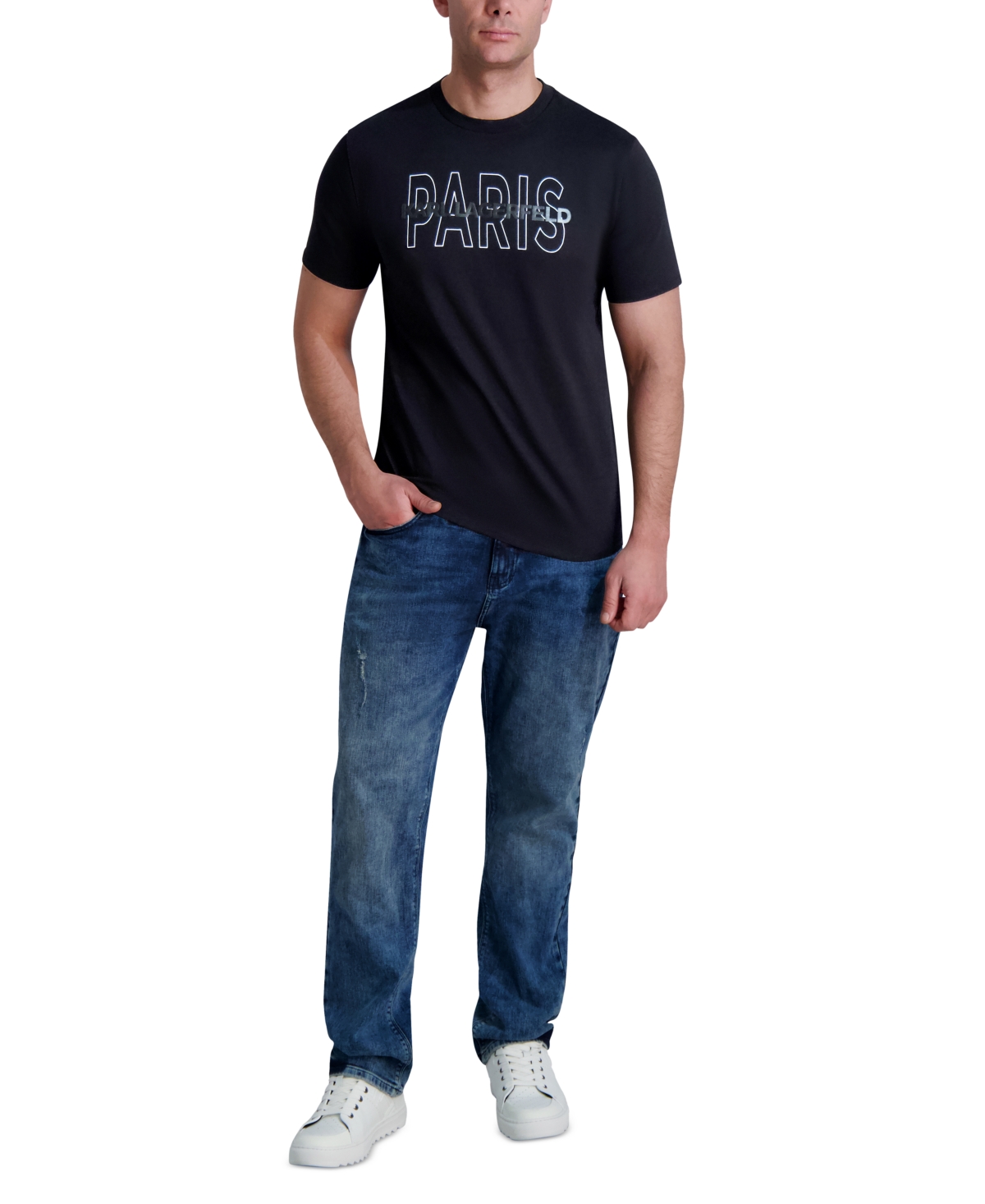 Karl Lagerfeld Paris Paris Cotton Graphic T-shirt