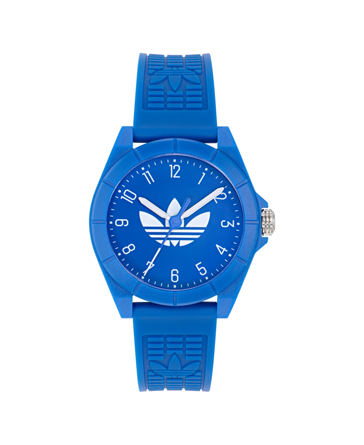 Adidas Originals Unisex Analog Blue Resin Watch, 41mm