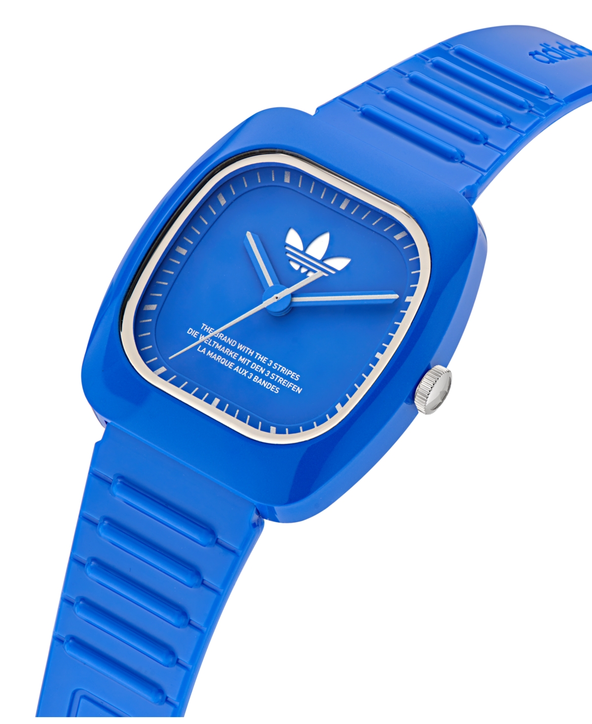 Shop Adidas Originals Unisex Analog Blue Polyurethane Watch, 37mm