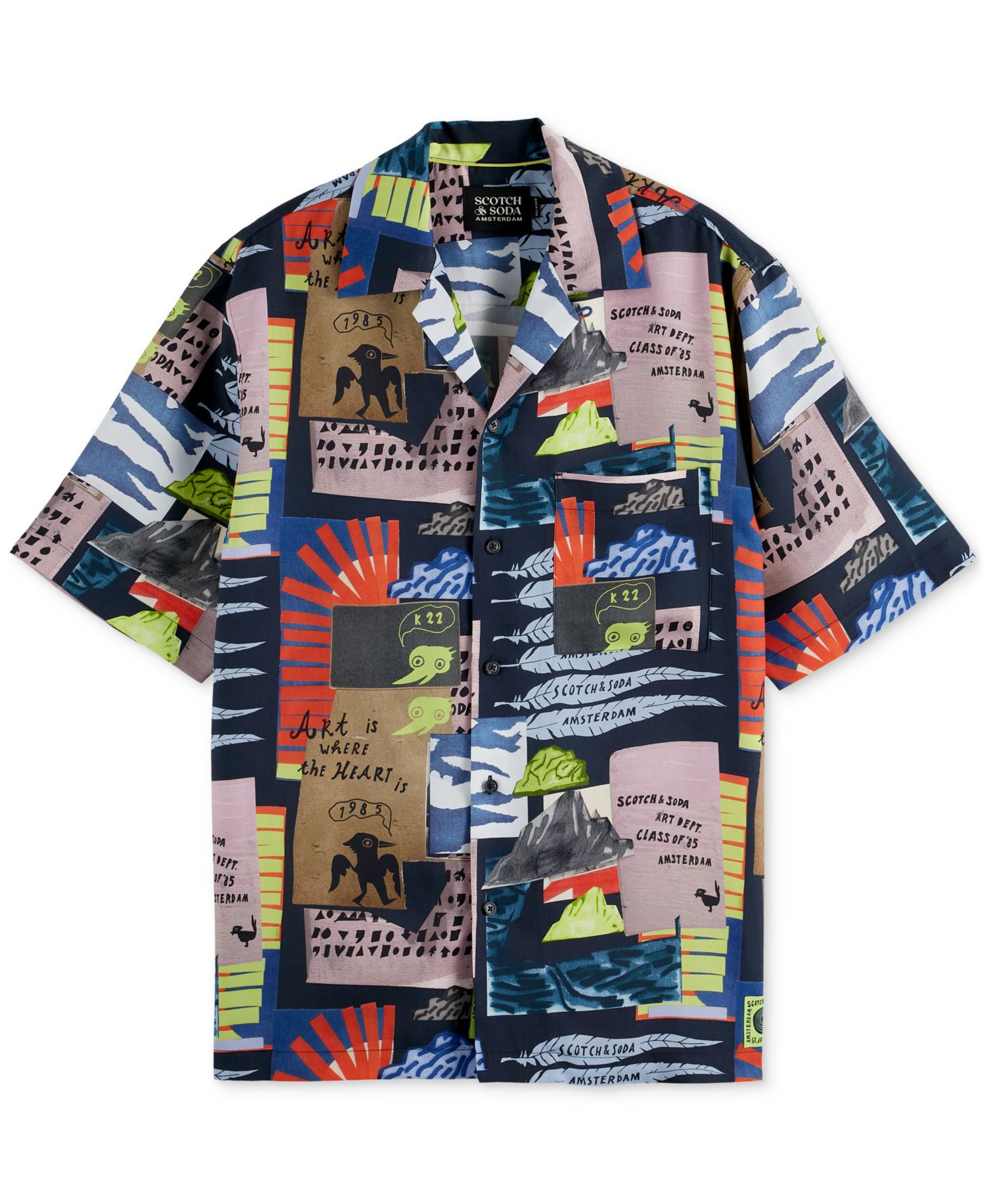 Men's Relaxed-Fit Allover Patterned Shirt