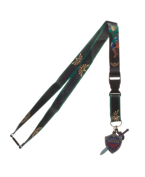Женские брелоки The Legend of Zelda Hero Of Time 22" Green Lanyard With ID Sleeve, цвет: Разноцветный