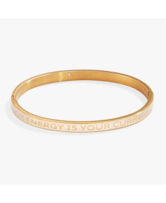 Your Energy Is Your Currency Hinge Bangle Bracelet