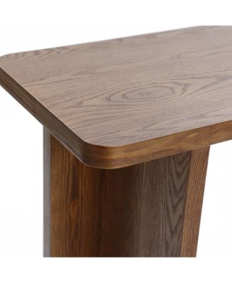 46-Inch Wide Wood Walnut Finish Console Table