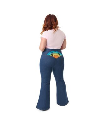 Plus Size High Rise Flare Jeans