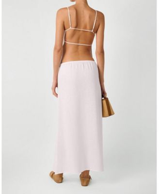 Women's Tie Waist Linen Skirt