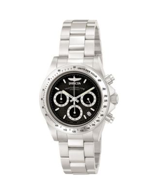 Men's 9223 Speedway Quartz Chronograph Black Dial Watch