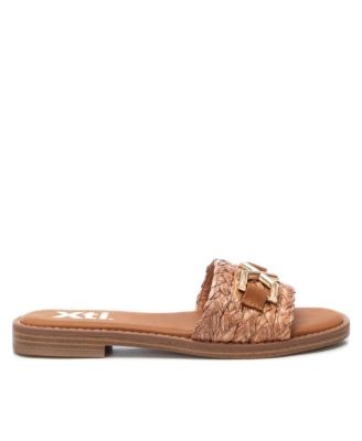 Women's Raffia Slide Sandals By XTI