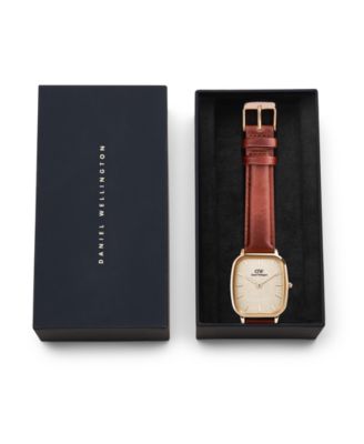 Men's Analog Brown Leather Watch, 32mm