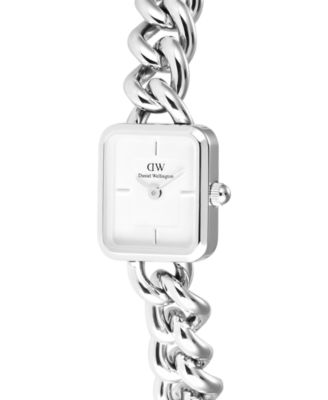 Women's Analog Silver Tone Stainless-Steel Watch, 16mm