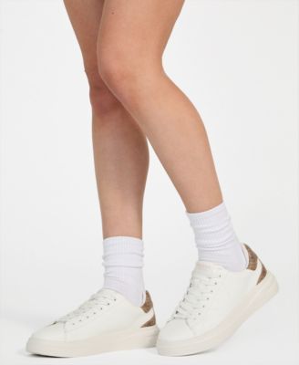 Women's Elbina Contrast Heel Lace-Up Sneakers