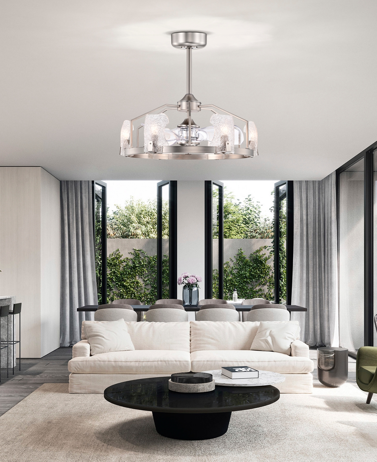 Home Accessories 28" Luciala 6-light Indoor Ceiling Fan Chandelier