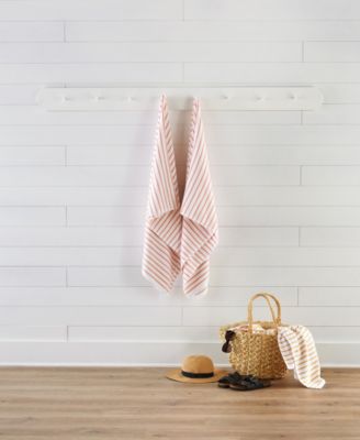 Cabana Stripe Cotton 2-Pack Beach Towels, 30&amp;quot; x 70&amp;quot;