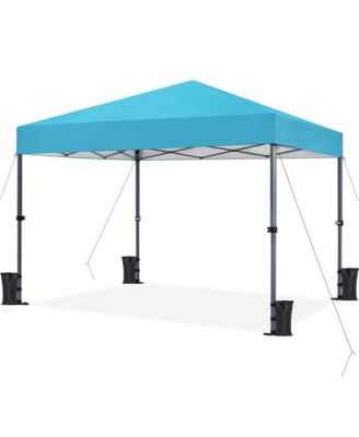 10x10FT Pop-up Canopy with One-Push-To-Lock Setup Mechanism, Beige