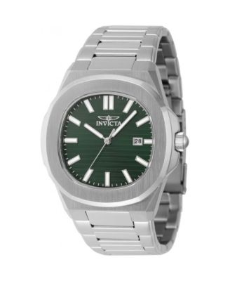 Men's 48323 Speedway Quartz 3 Hand Green Dial Watch