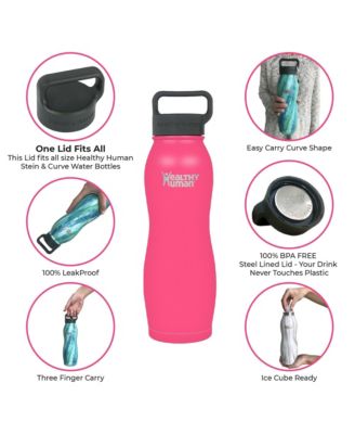 Curve Stainless Steel Bottle: 21oz - Hawaiian Pink