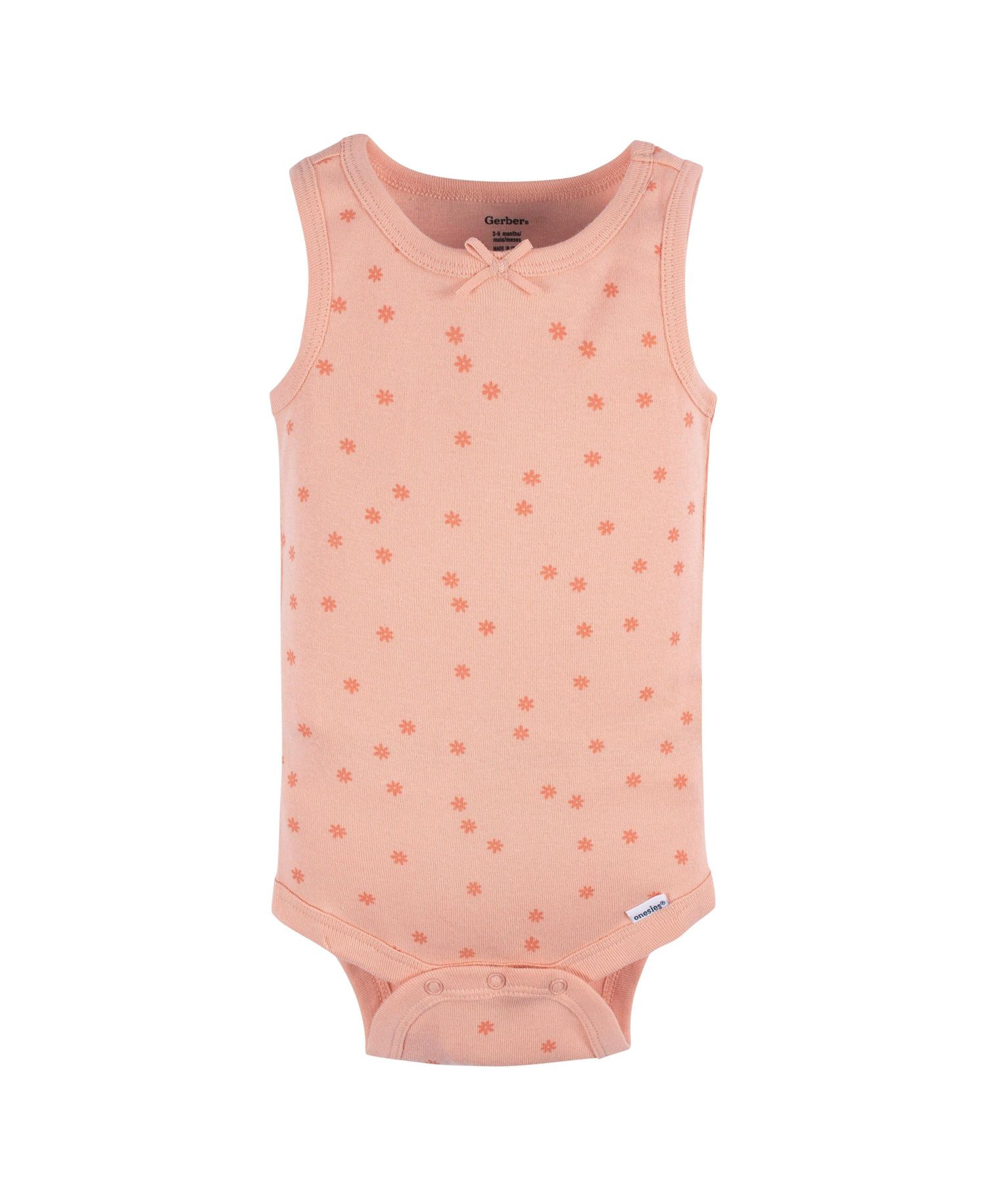 Baby Girls Sleeveless Flowers Onesies, 5-Pack