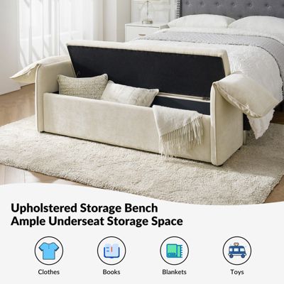 Alberto Modern Storage Bench with Ample Storage Space