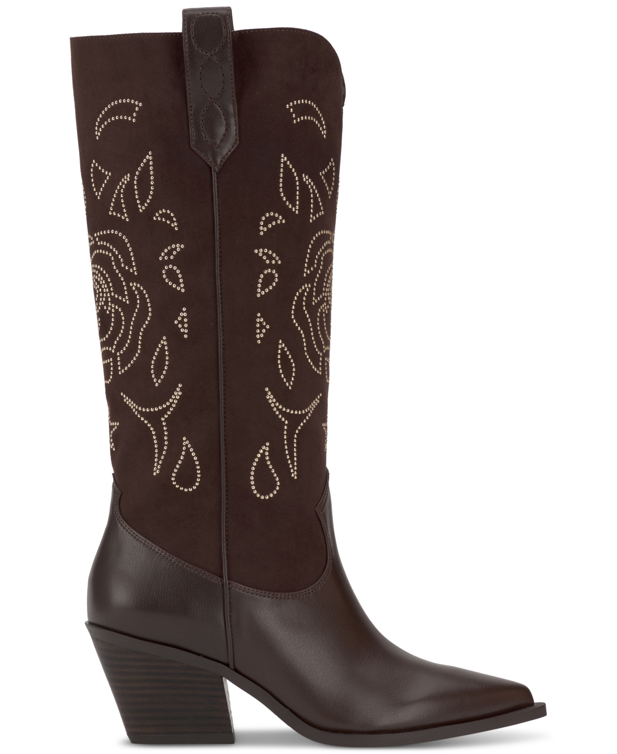 Jessica Simpson Women's Zodra Tall Western Cowboy Boots In Brown