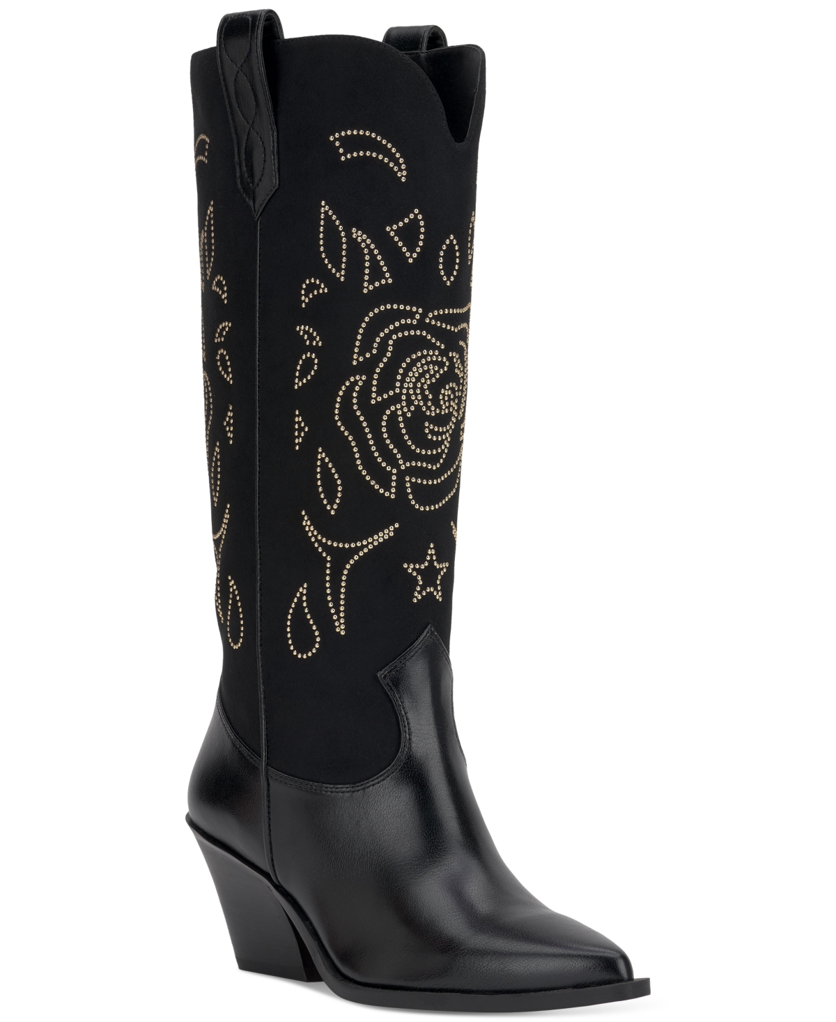 Women's Zodra Tall Western Cowboy Boots - Black