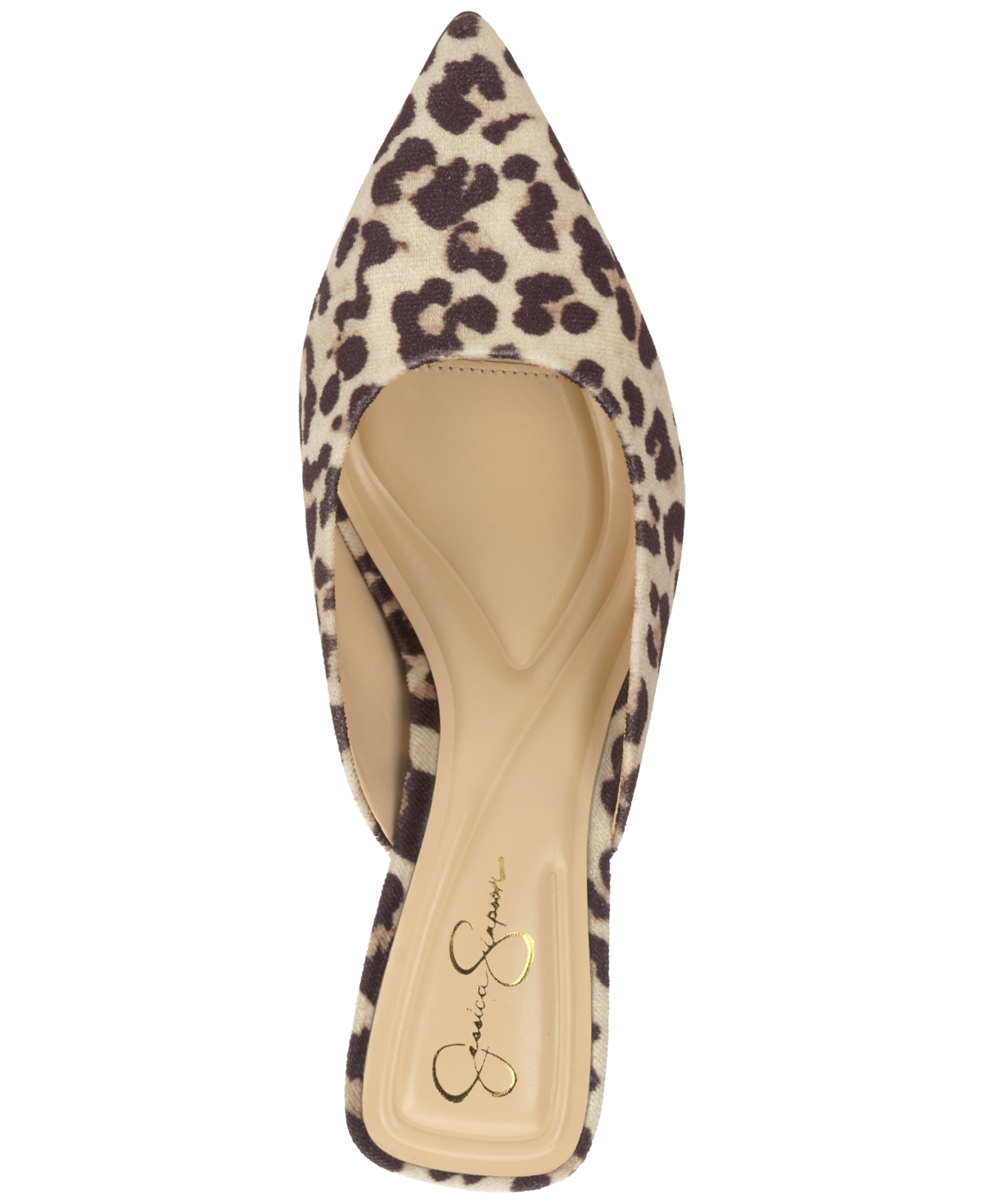 Jessica Simpson Belvaen Pointed Toe Mule In Animal Print