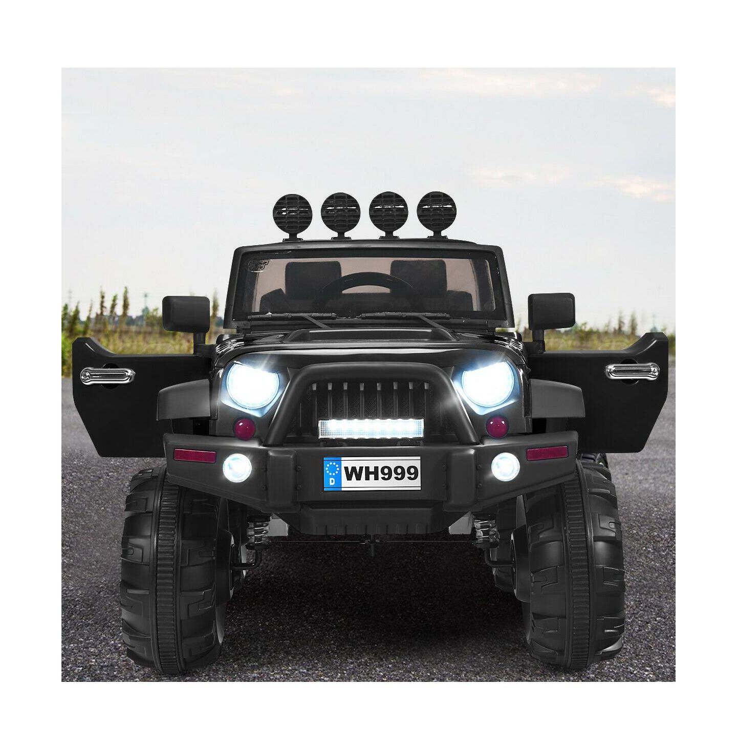 Детская игрушка Mecale 12V Kids Ride-On Truck with Remote Control and LED Lights, Ages 3-7, цвет: Чёрный — фото 2