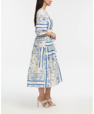 Women's Patchwork Printed Maxi Dress