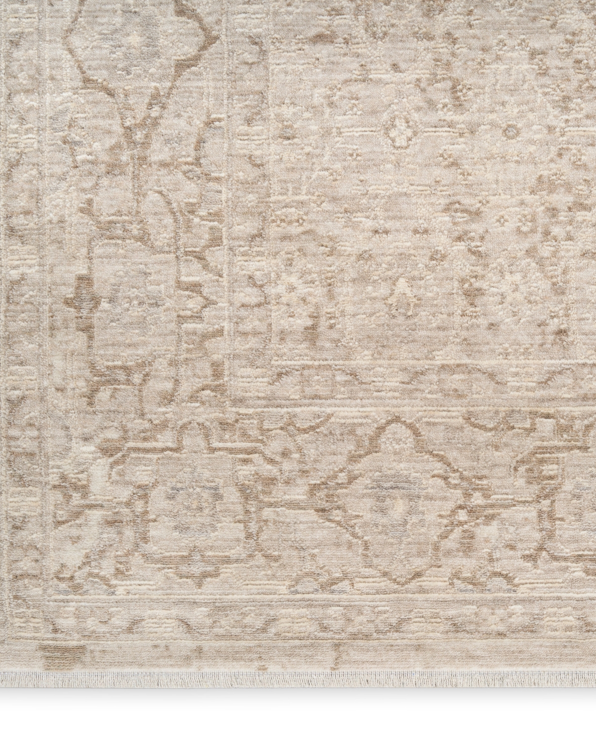Nourison Home Shadows Shw04 7'10"x9'10" Area Rug In Neutral